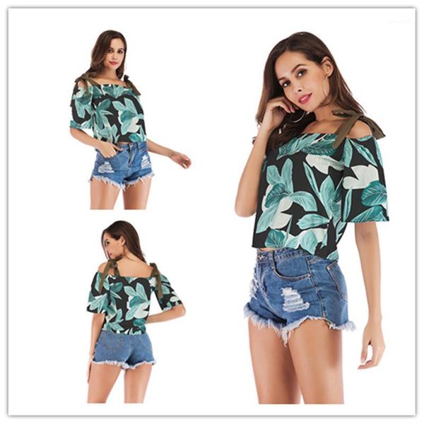 

women's blouses & shirts slash neck short sleeve print casual women chiffon shirt mujer camicette donna blusas feminina blouse femme bl, White