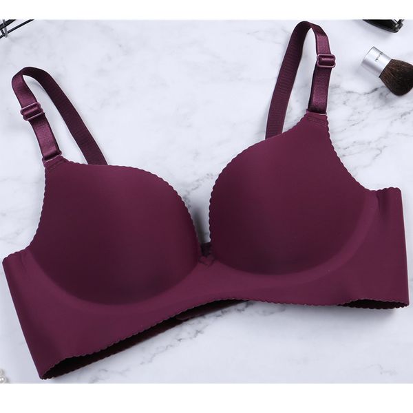 

new arrival wire bras for women bralette seamless hollow push up comfortable breathable bra lingerie, Red;black