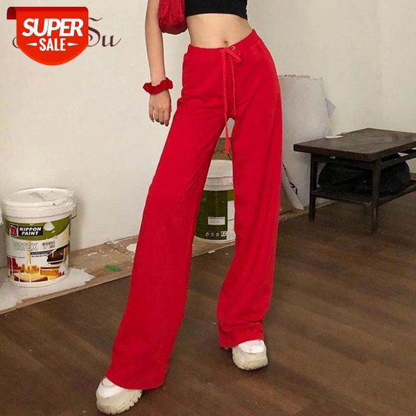 

artsu autumn women casual pants sweatpants high waist flared pants loose ladies trousers joggers harajuku streetwear aspa20234 #iq7u, Black;white