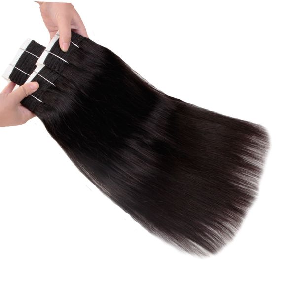 

brazilian virgin hair 3 bundles straight unprocessed peruvian human hair weft natural color malaysian indian human hair extensions, Black