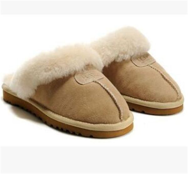 

new fashion wgg s5125 various styles leather indoor boots men and women cotton slippers snow boots size 35-45, Black