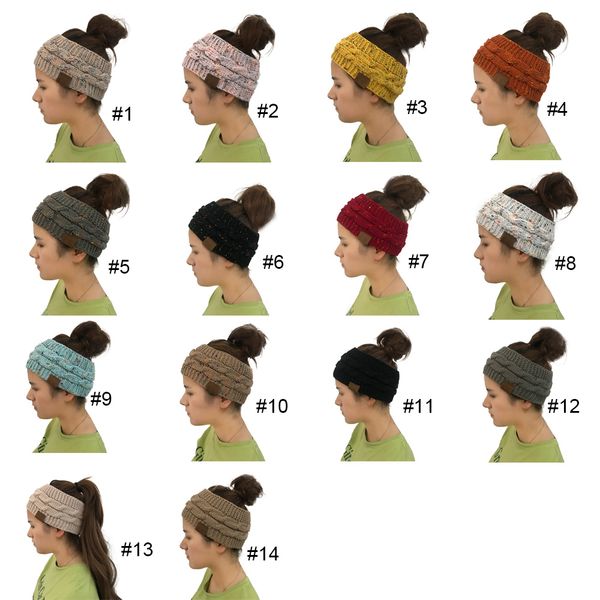 

hairband colorful knitted crochet twist headband winter ear warmer elastic hair band wide hair accessories designer ponytail hat new, Blue;gray