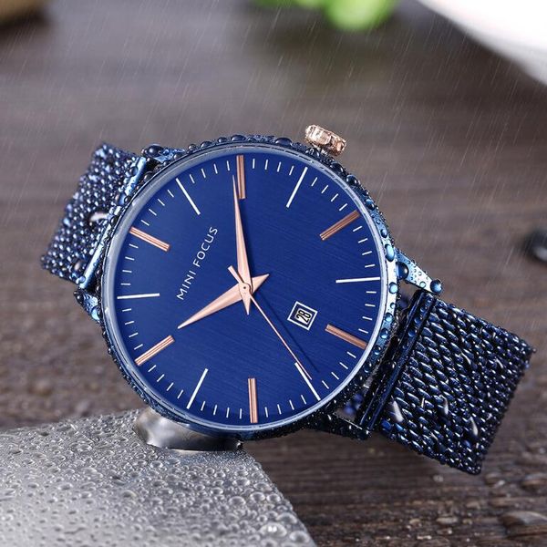 

speial time casual watch waterproof movt men leather watch mesh strap fashion men fashion sports watch relogio masculino, Slivery;brown