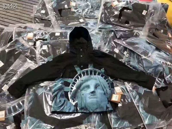 

2020 men long sleeve baseball bomber statue of liberty jacket thin slim jackets windbreaker zipper windbreaker jacket male outwear 61019, Black;brown