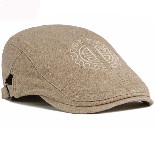 

ht2923 berets new spring summer autumn hat vintage gastby ivy newsboy flat cap adjustable men women artist painter hat beret cap 201026, Blue;gray