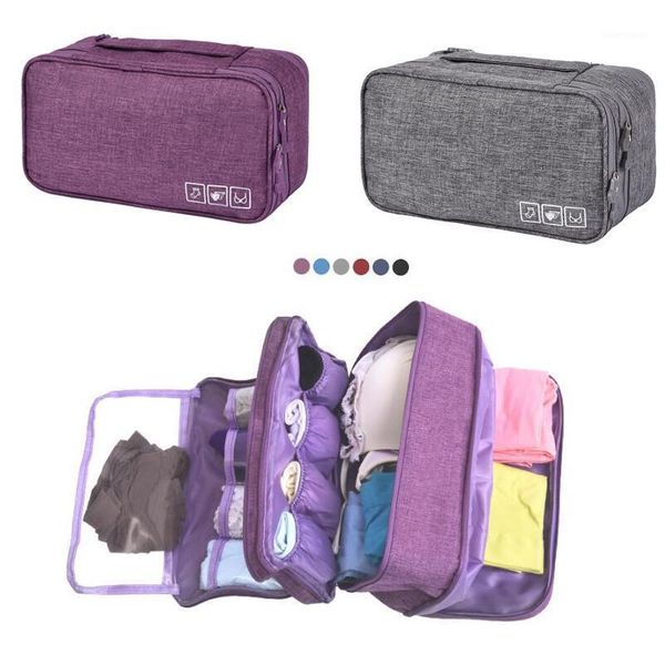

women travel bag storage bra lady cosmetics makeup organizer underwear evening weekend organization underwear accessories1