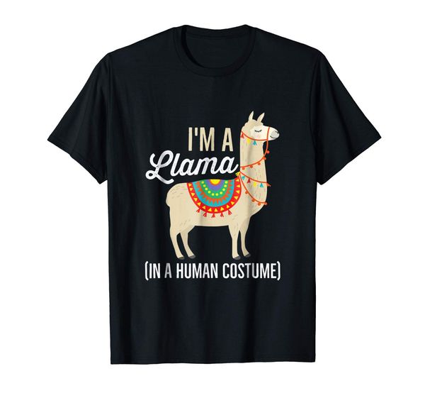 

i'm a llama in a hu costume black fashion stranger things harajuku casual printed tee hooded sweatshirt hoodie men t shirt