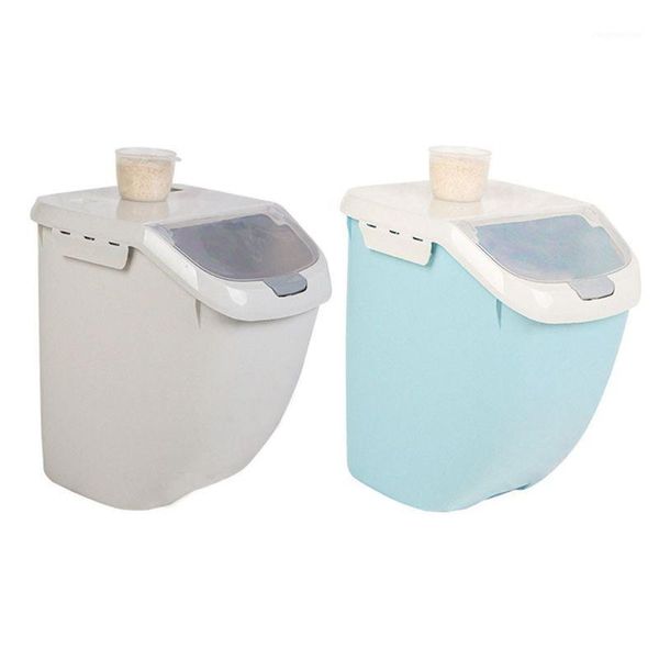 

storage bottles & jars reusable sealed moisture-proof rice airtight box plastic containers large capacity grain flour1
