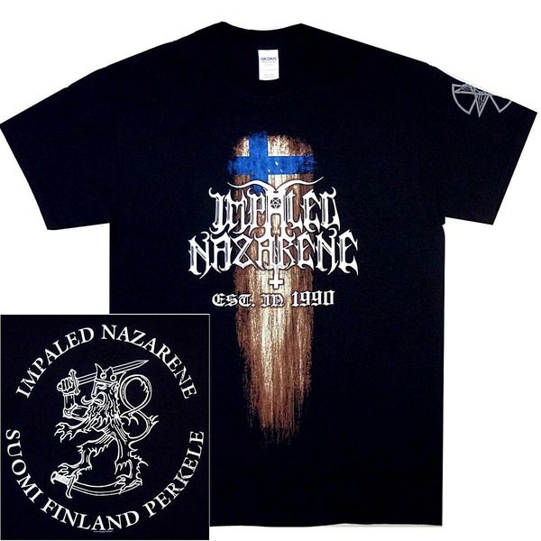 

impaled nazarene suomi finland perkele shirt s m l xl black metal t-shirt tshirt sport hooded sweatshirt hoodie