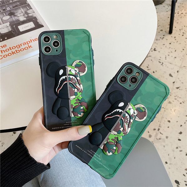 

мода креативный дизайнер iphone дело камуфляж куклы мультфильм tpu подходит для iphone 11pro max 11 xr xsmax 7 / 8р защитный прецедентного