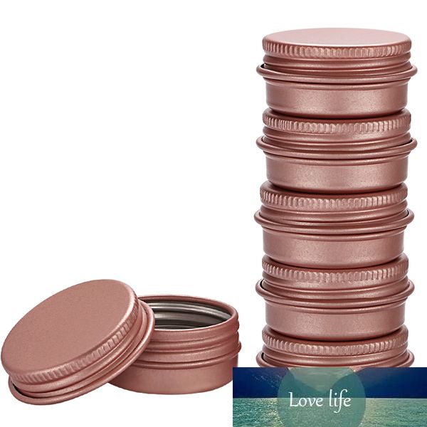

100pcs 5g 10g 15g 30g empty mini rose gold aluminum cream jar pot nail art makeup lip gloss empty cosmetic metal tins containers
