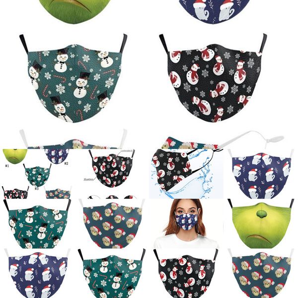 

3d hd printing washable christmas new element factorykwfqfashion pattem face mask adults reusable protective pm2.5 masks
