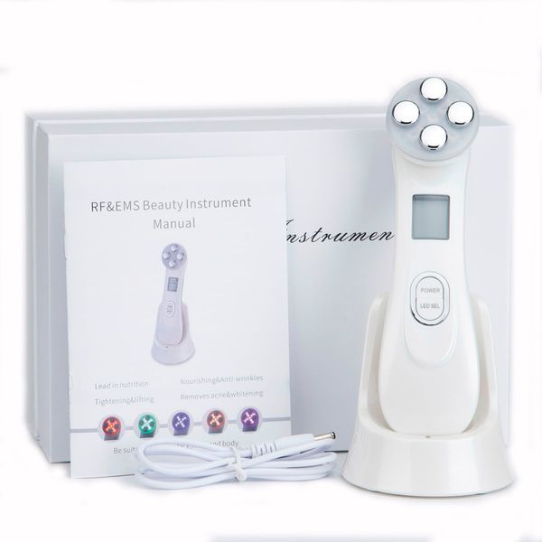 

5in1 rfems радио мезотерапия электропорация face beauty pen radio frequency led фотон лица омоложение кожи remover морщин