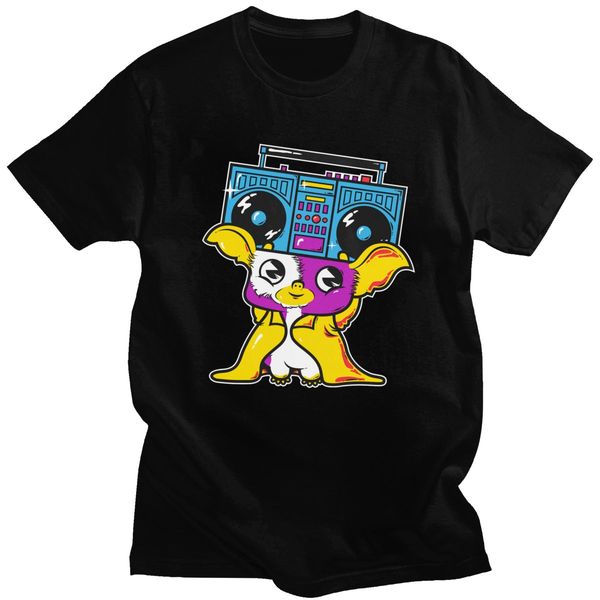 

sport funny kawaii gremlins t-shirt for men short sleeve print 80s film gizmo mogwai sci fi movie tshirt 100% cotton tee shirt apparel