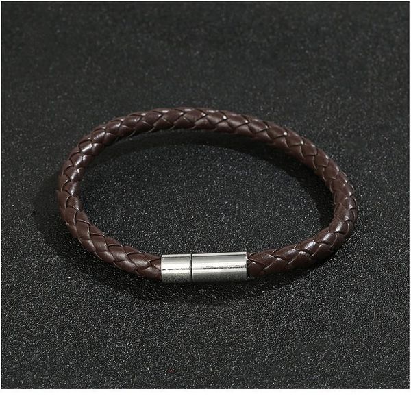 

junwei pu leather bracelet simple style woven magnetic buckle men's bracelet jewelry mens jewellery j jllwvy
