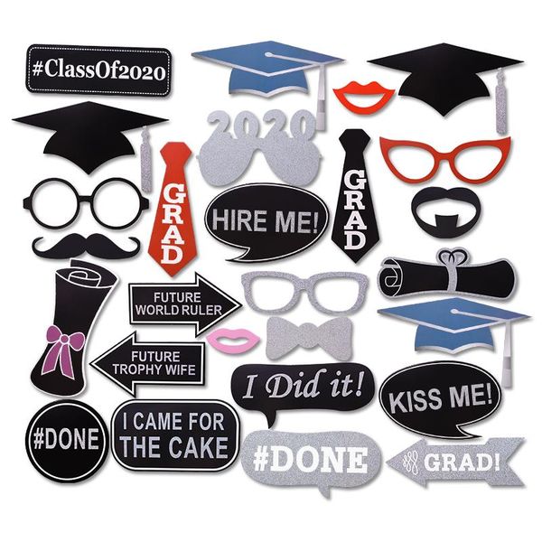 

выпускные украшения партии favors выпускные фото стенд реквизит выпускных шаров баннер кекс toppers класс 2020 sqcgqa sports2010