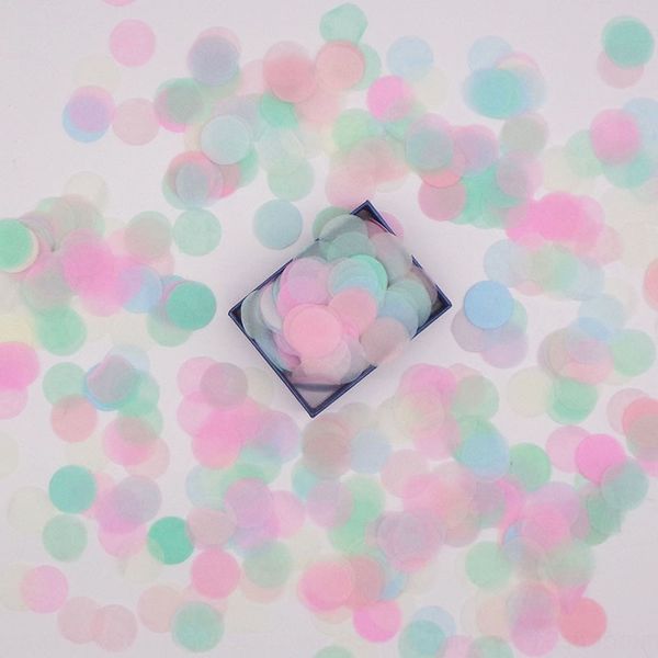 

piscg бросал кенди обрывков ваты темы обрывков бумаги конфетти партийного 2.5cm бумагоделательной радуга 10g qnksc