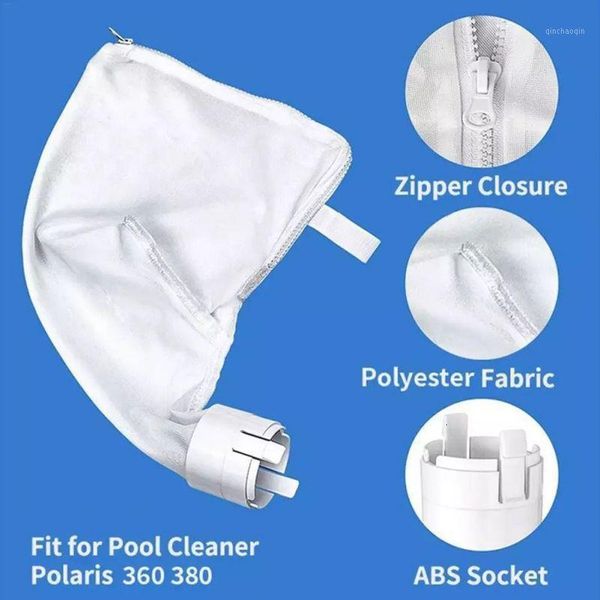 

pool spa part zippered bag replacement for polaris 360/380 pool cleaner all purpose filter bag cleaner zipper withe1