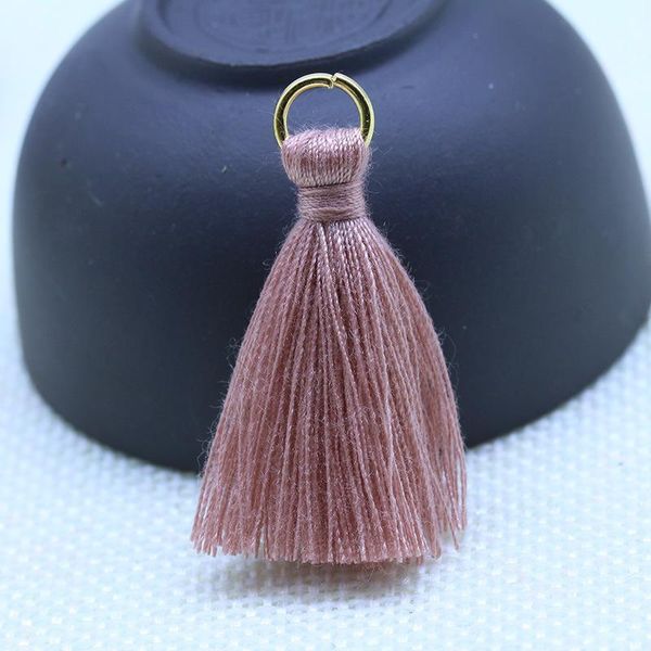 

20 80 шт. полиэстер хлопок мини металлическая кольцо кисточкой отделка diy подвесные кольцо бахрома отделка организаторы шторы украшения дек