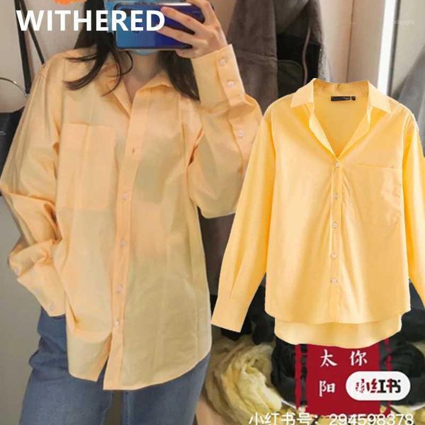

withered ins fashion blogger vintage oversize pockets cotton blouse women blusas mujer de moda 2020 kimono shirts womens 1, White
