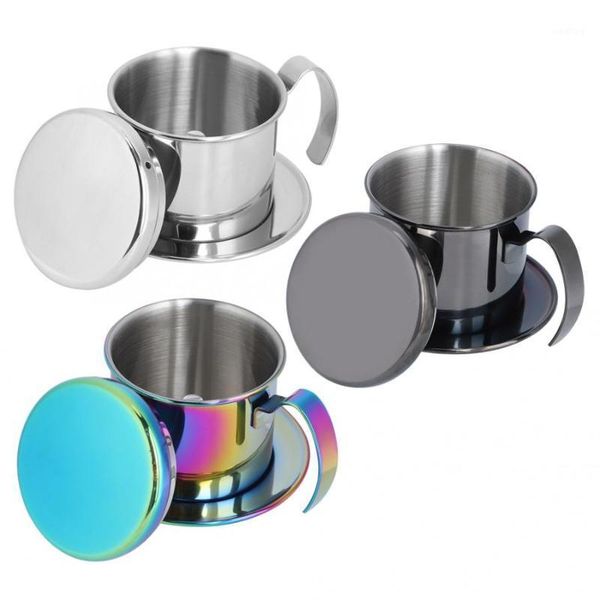 

moka pot portable stainless steel coffee drip filter coffee maker pot for home kitchen office outdoor use1
