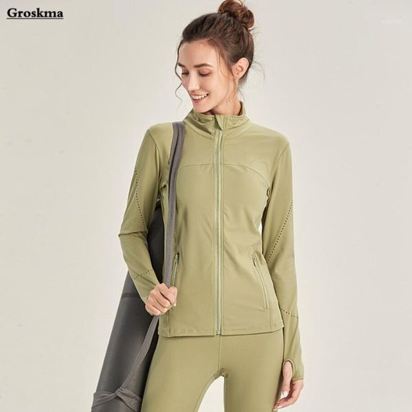 

zipper jackets women mesh quick dry sports running clothing long sleeve fitness gym coats exercise yoga ropa deportiva1, Black;red
