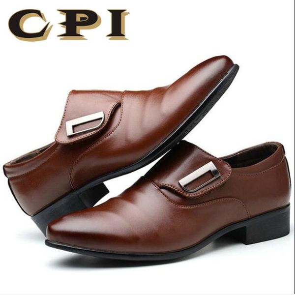 

men's oxfords dress shoes men's pu leather business office wedding flats man casual party driving shoes big size 38-45 y1-46, Black