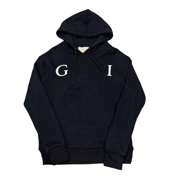 

new classic letter printing hooded sweater hoodies sweatshirts for men and women white sell recommend, Black
