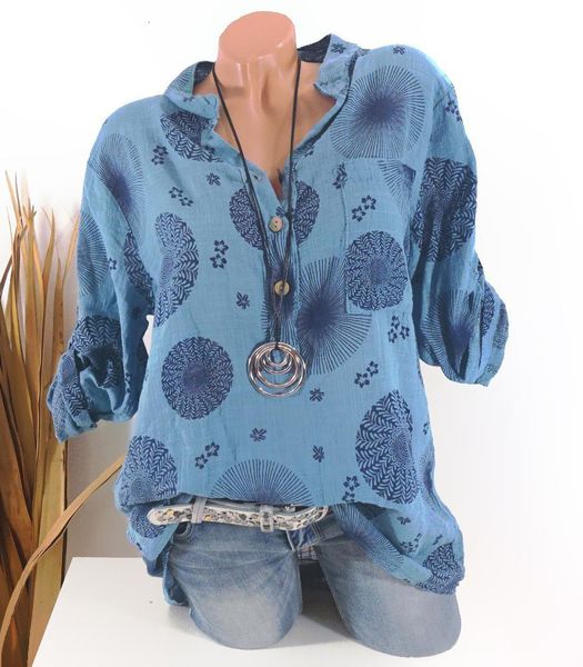 

модный новый женский женщина рубашка с длинными рукавами рубашки повседневная рубашка сыпучие v шеи с длинными рукавами женщин, White