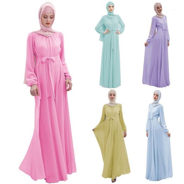 

ramadan eid mubarak chiffon abaya dubai hijab muslim dress kaftan caftan islam turkish african dresses abayas for women vestidos1, Red