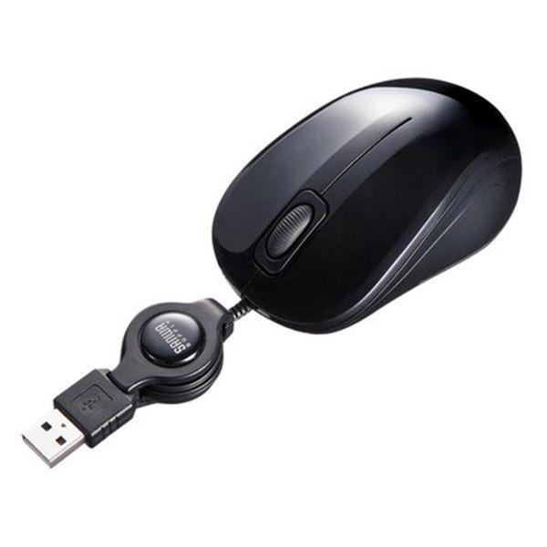 

mice sanwa supply mute blue ray led location quick and accurate retractable cable mouse office game creative left right hand fit