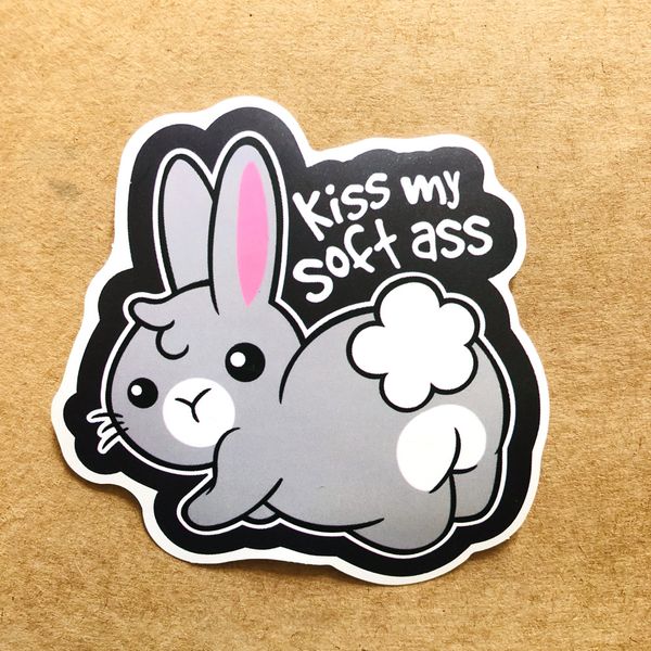 

cartoon cute rabbit sticker water cup helmet computer sticker