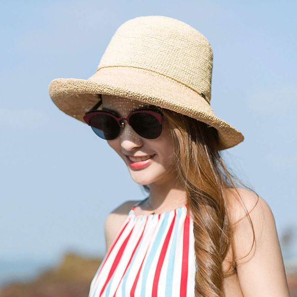 

smart clothes lafite foldable sun hat summer refreshing beach sun hat, Blue;gray