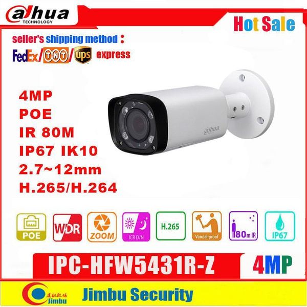 

cameras dahua ip camera 4mp poe ipc-hfw5431r-z 2.8-12mm varifocal motorized lens h.265 / h.264 ir 80m wdr ivs multi language cctv1