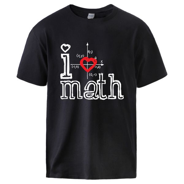 

i love math summer tee смешной математическое логотип печати муж с коротким рукавом тройник муж причинная поклясться tshirt толстовка с капю