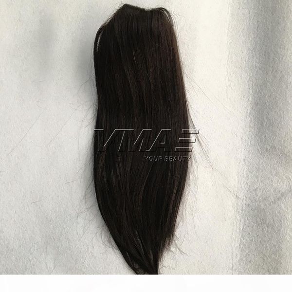 

vmae бразильский прямой 16-дюймовый 120g natural color # 6 # 12 # 613 клип в кулиской ponytails деве человеческих волос, Black