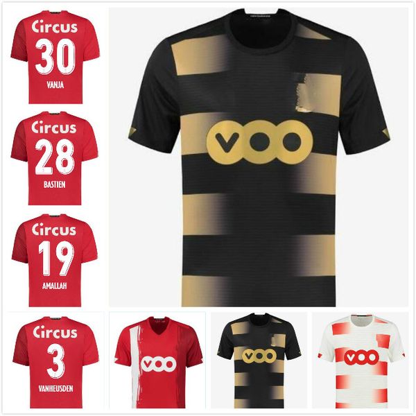 

2020 2021 standard liege soccer jerseys standard liege avenatti vanheusden cimirot emond home away 20 21 football shirt s-2xl, Black;yellow