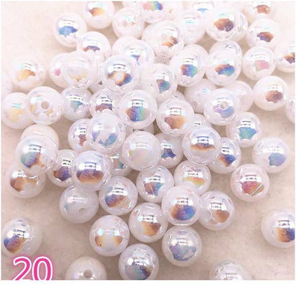 

new 30pcs/lot 10mm mixed shiny ab round loose plastic spacer beads for jewelry makeing charms pr qylppq, Crystal