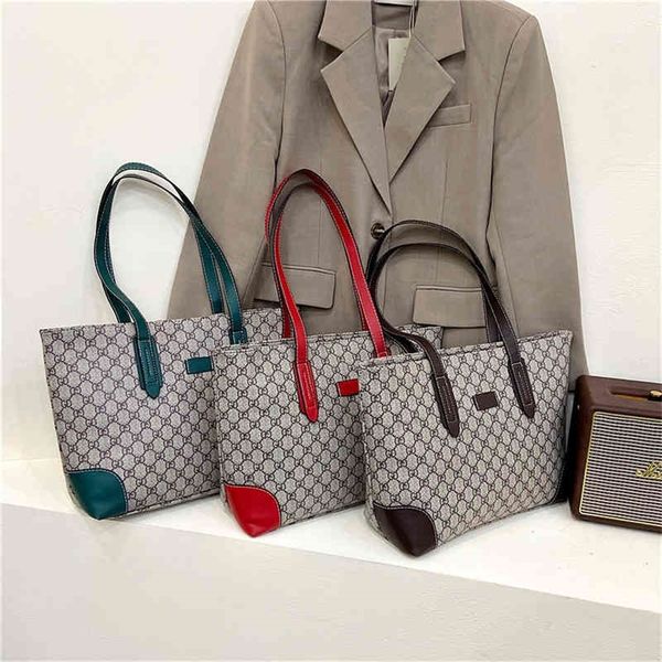 

designer sale bag big women's new large capacity tote fashion shopping handbag shoulder bag autumn fire