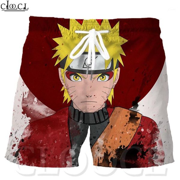 

naruto men's shorts anime printed popular male 3d print classic japanese beach shorts sport harajuku men's jogging pants1, White;black