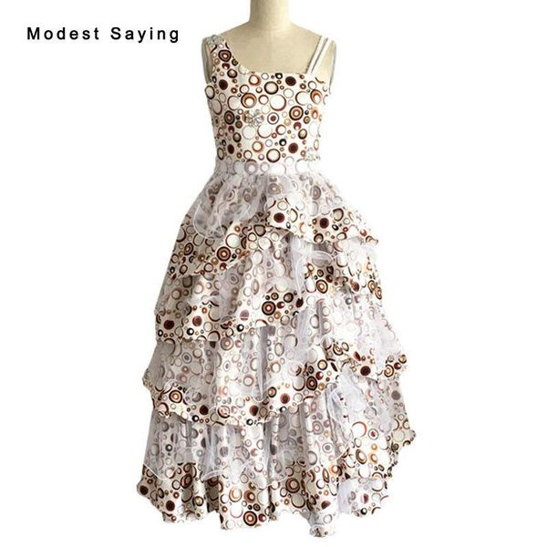 

girl's dresses floral printed ball gown ruffled flower girl 2021 with rhinestone for weddings kids pageant beautiful gowns bf95, Red;yellow