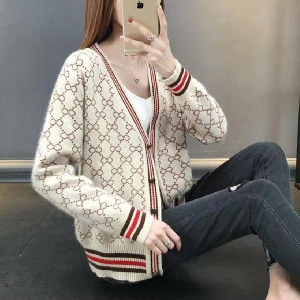 

woman winter cardigan women sweater wool blended blouse woman knitwear ladies knitted casual ladies sweater womens sweaters, White;black