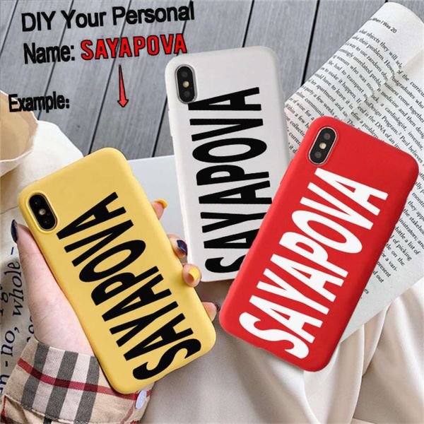 

qapersonalized case with text and name, solid matte, soft, suitable for vip 6, 6s, xs, max, 7, 7plus, 8, 8plus, x, 11 prolk