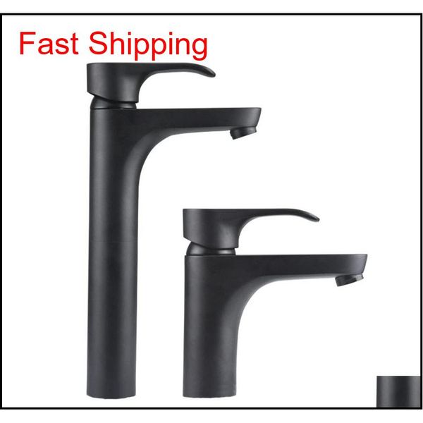 

2017 modern black color basin faucet bathroom sink faucets nickel brushed single handle single hole cold mixer deck mounted brass d9zjx