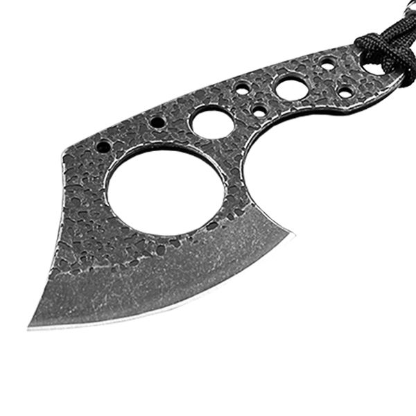 New Mini Machado Faca 440C Pedra Lavagem Lâmina Pequena EDC Pocket Hatchet com Bainha de Nylon e Corda de Faca