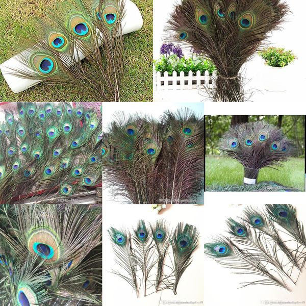 

newelegant dhl & sf express decorative accessories genuine natural peacock feathers 25-3outlett6bo