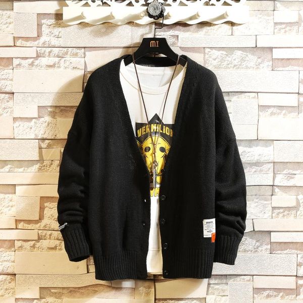 

2021 new sweaters men's black grey long sleeves autumn winter pullover knitted o-neck plus oversize 5xl, White;black