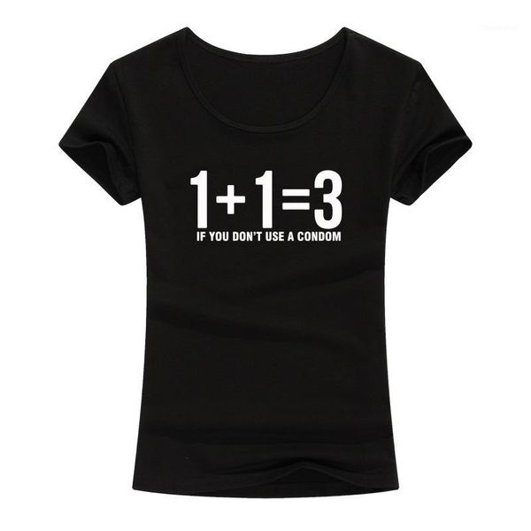 

women's math problem funny t shirts women 2017 summer fashion mathematical arithmetic cotton t-shirt cute geek female1, White