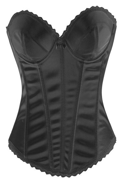 

wholesale- new women wedding dress corset corselet overbust corsets and bustiers plus size fashion lace bridal white corset, Black;white