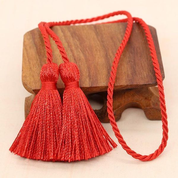 

3 15pcs 54cm long rope double end silk tassel fringe diy craft garment sewing accessories decor fringe trim curtain tassels h jllwtp